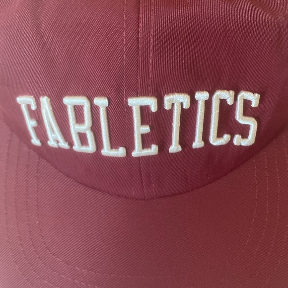Fabletics The Nylon Hat Adrenaline Red Collegiate Baseball Cap - Picture 2 of 7